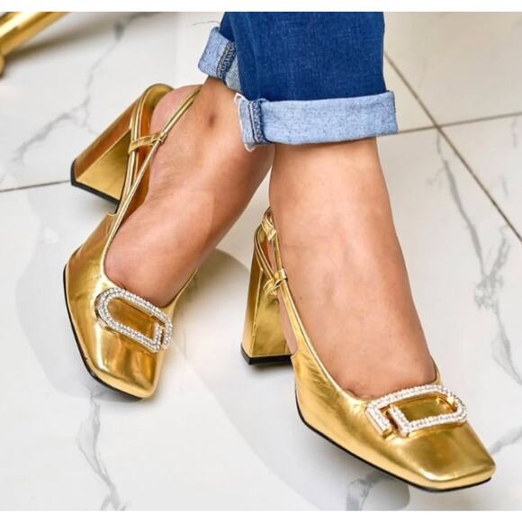 ZARA Square Toe Pumps NWT - Picture 7 of 16